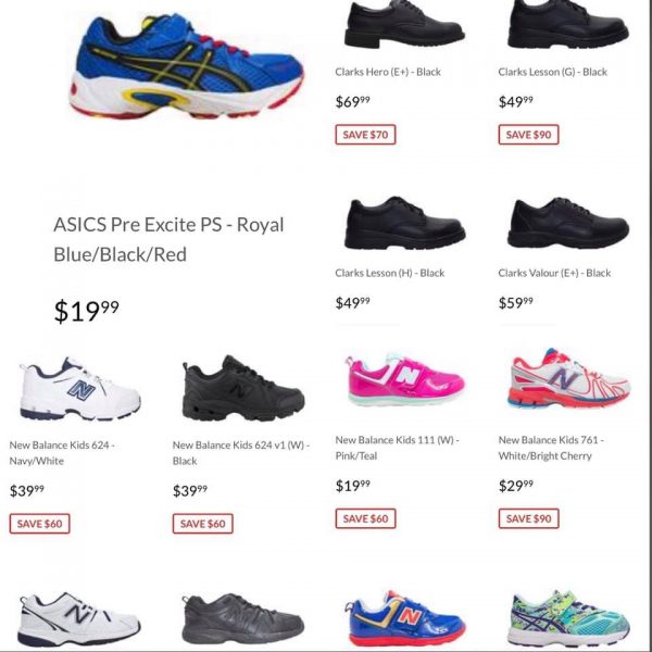 discounted kids runners