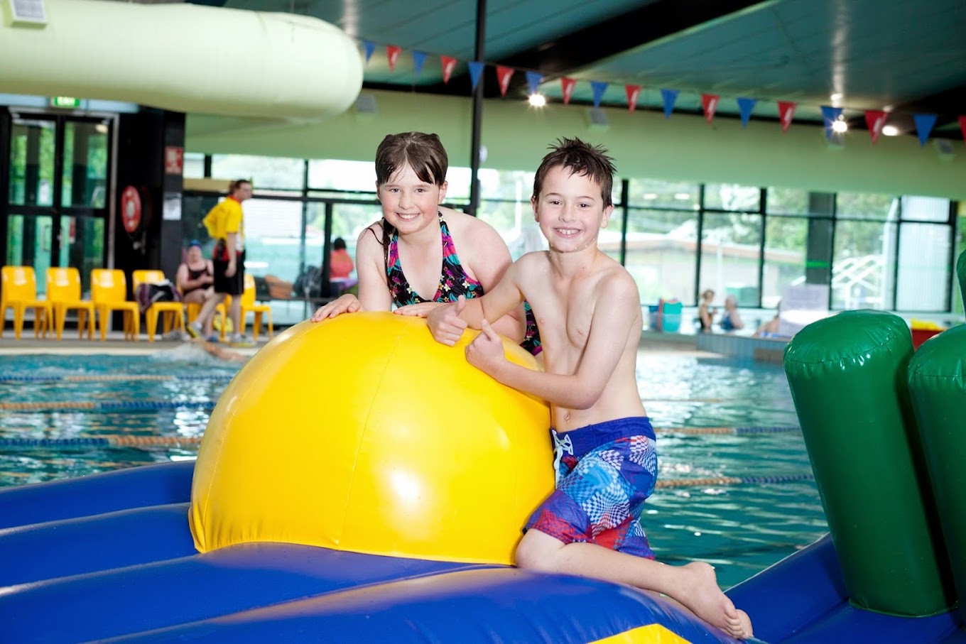 Knox Leisureworks kids enjoying inflatables school holidays