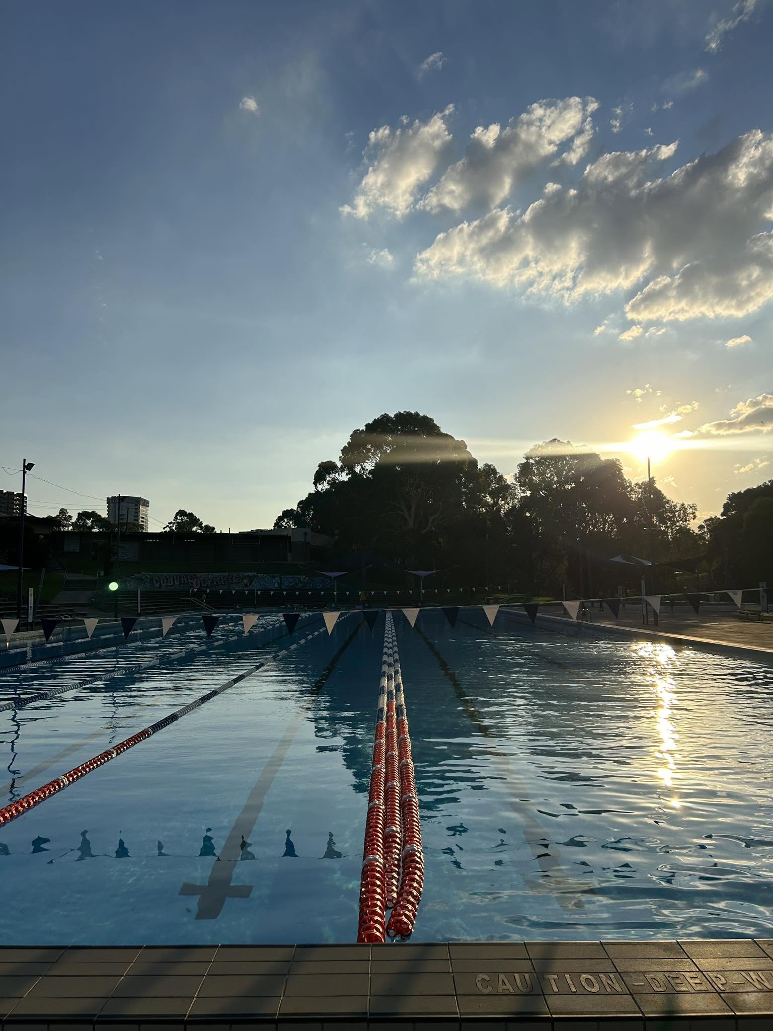 Pascoe Vale Outdoor Pool evening