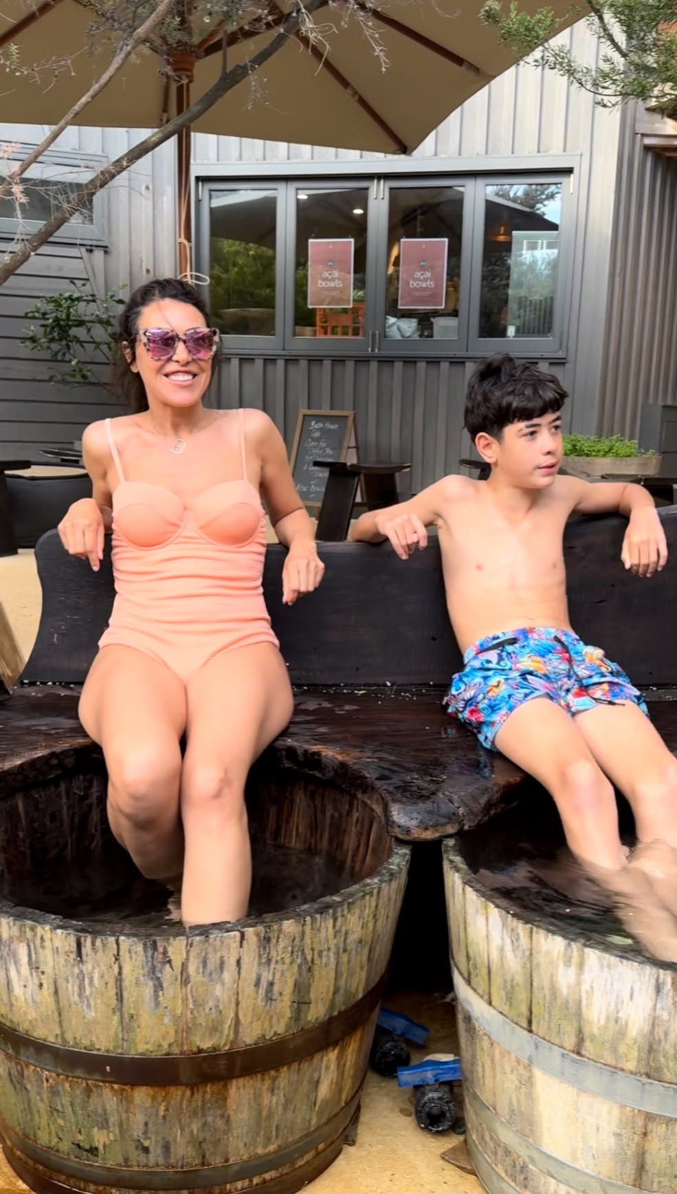 Peninsula Hot Springs with kids