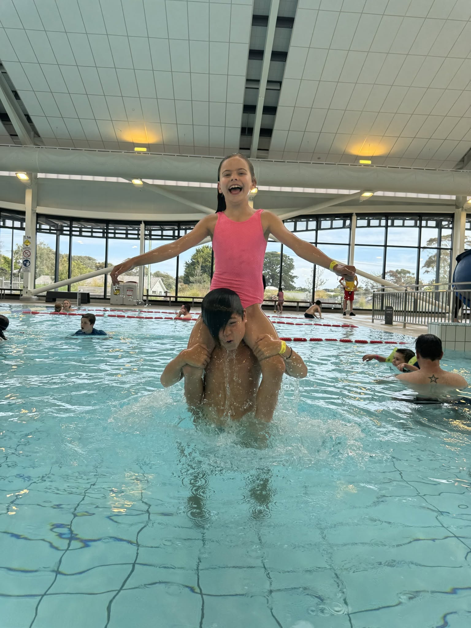 kids having fun in water