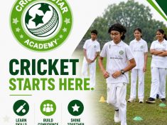 boys playing cricket