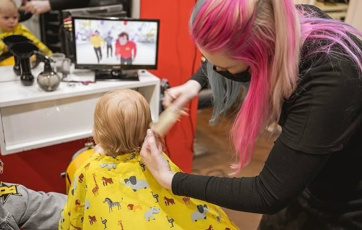 cutting toddler hair