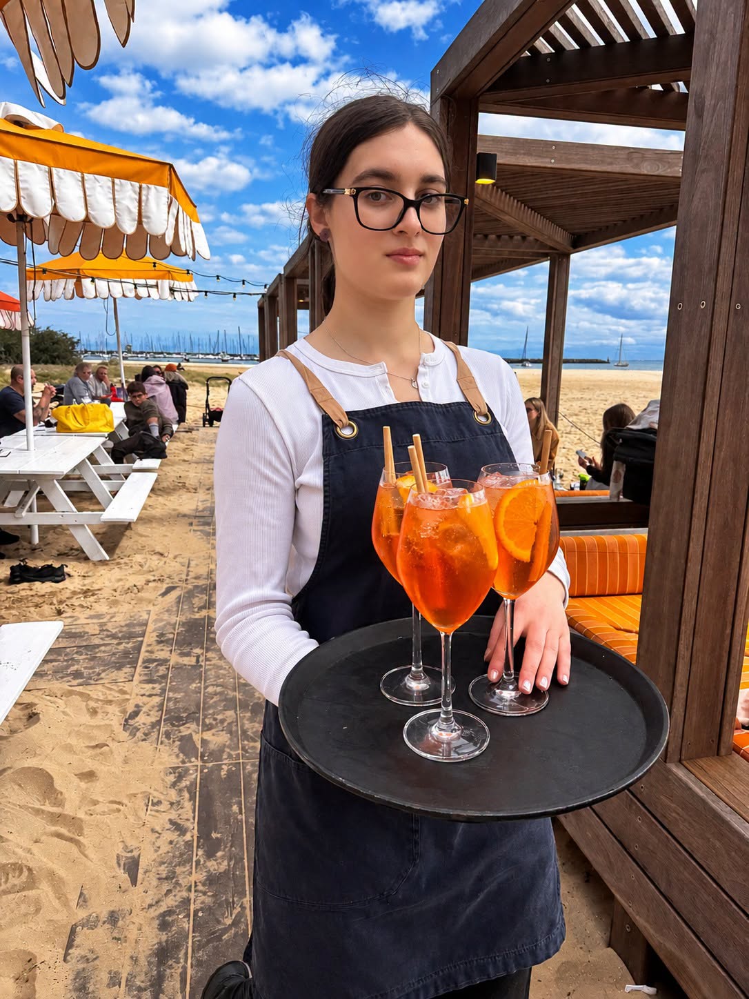 drinks on sand