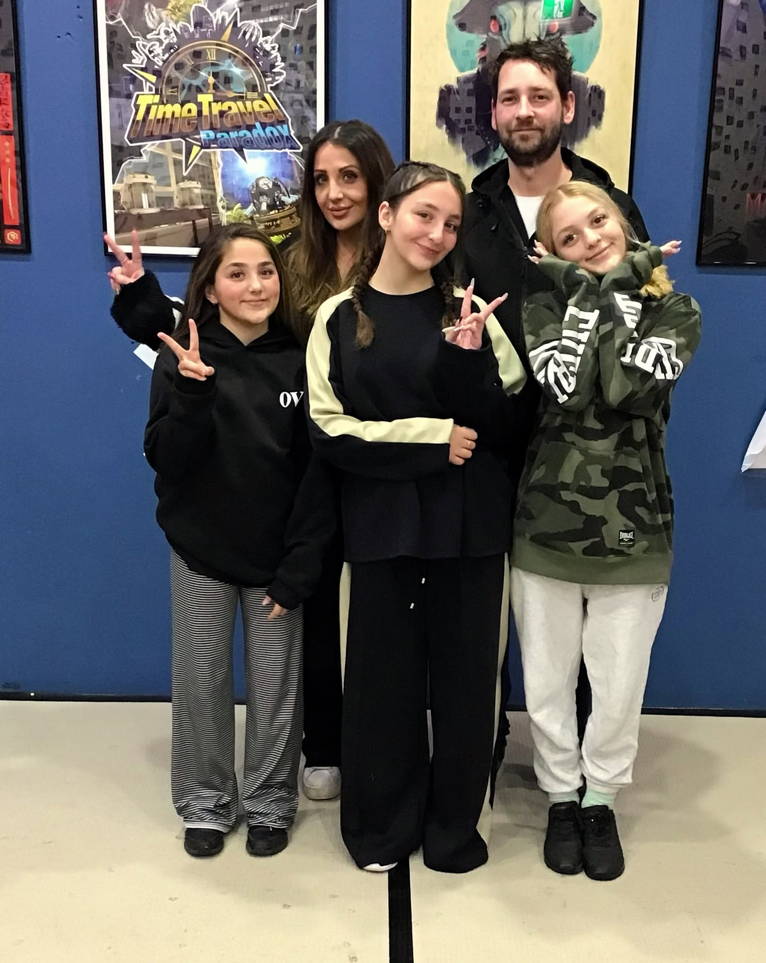 family doing escape challenge