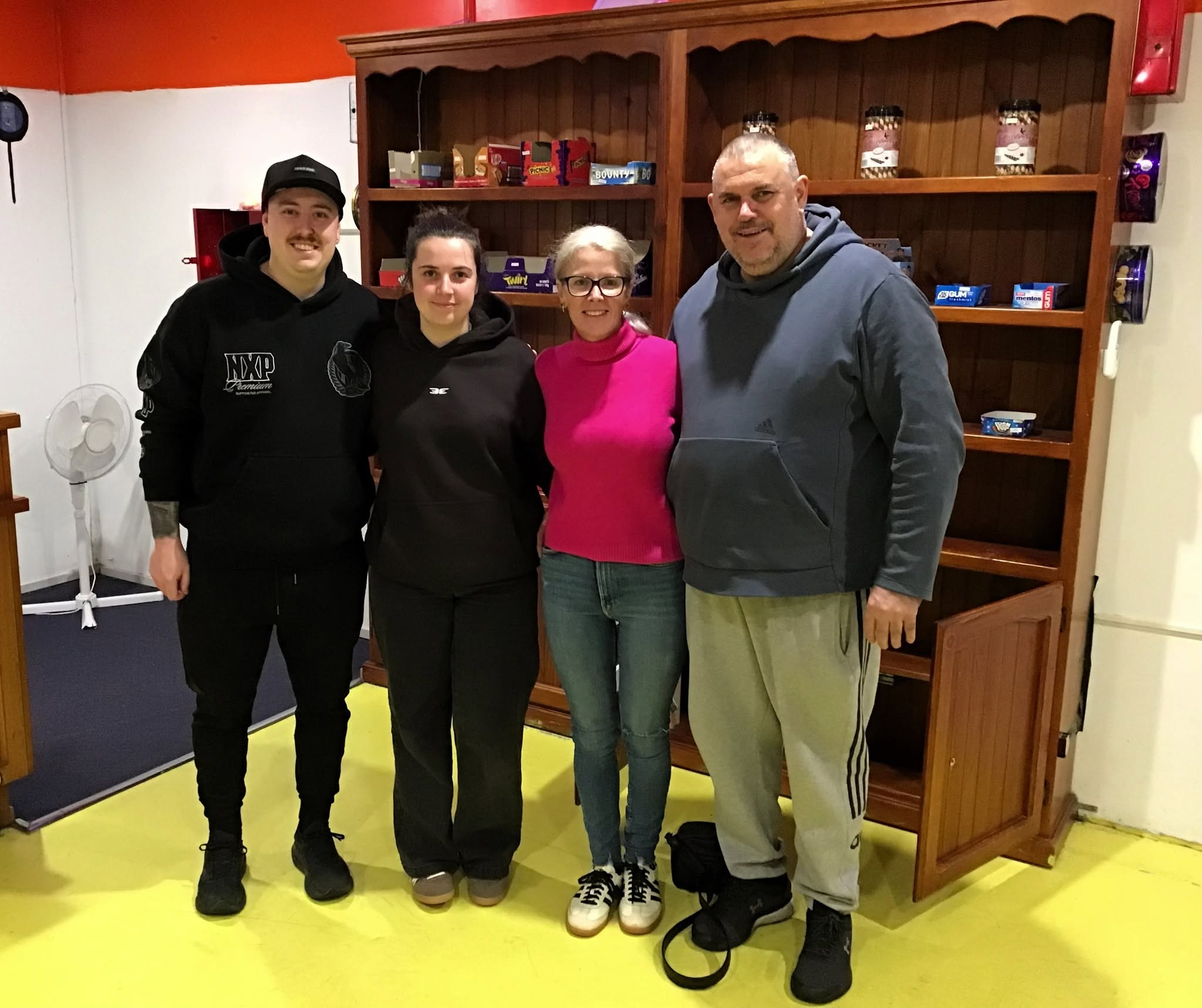 family in escape room
