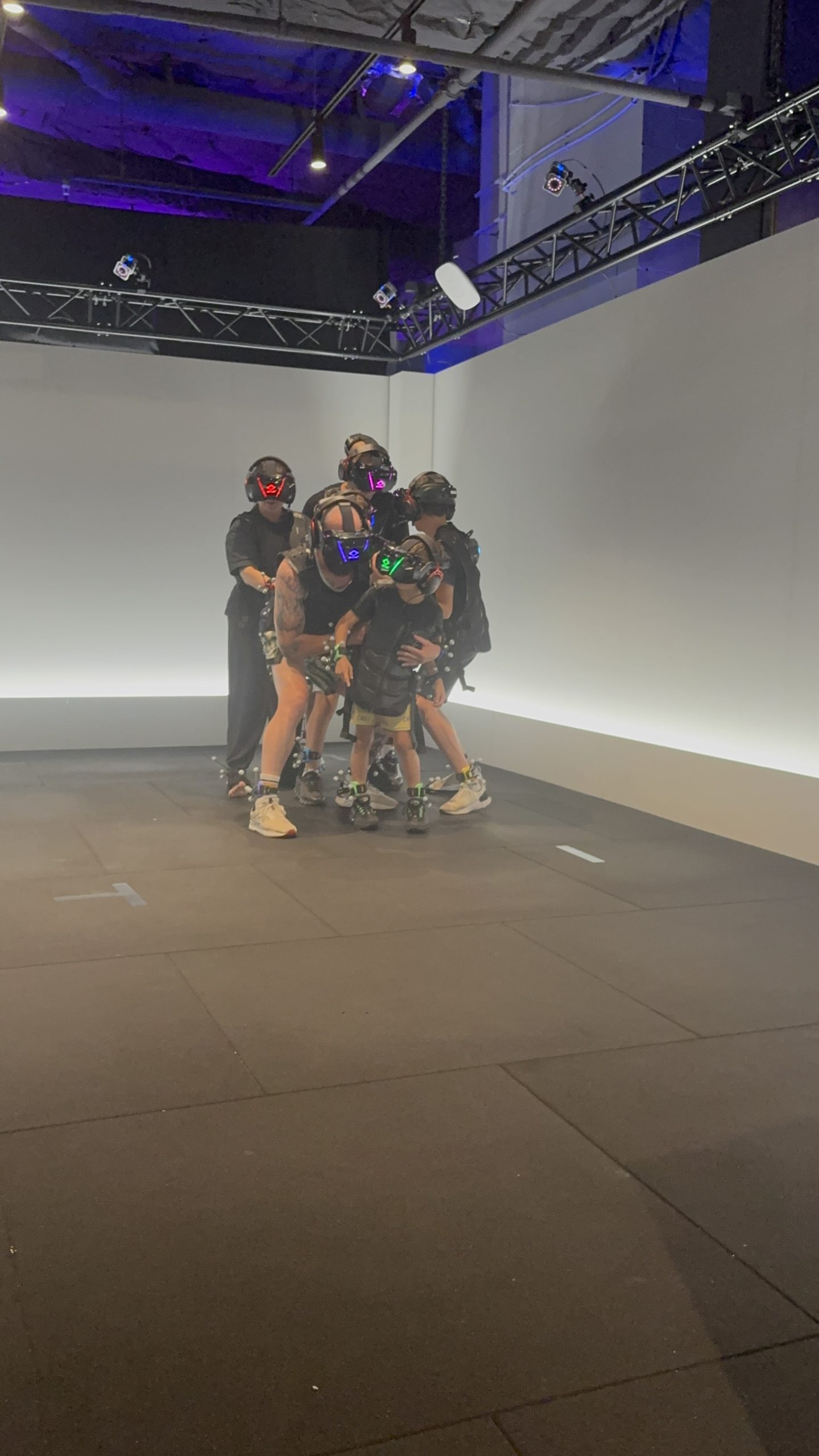 family playing vr squid