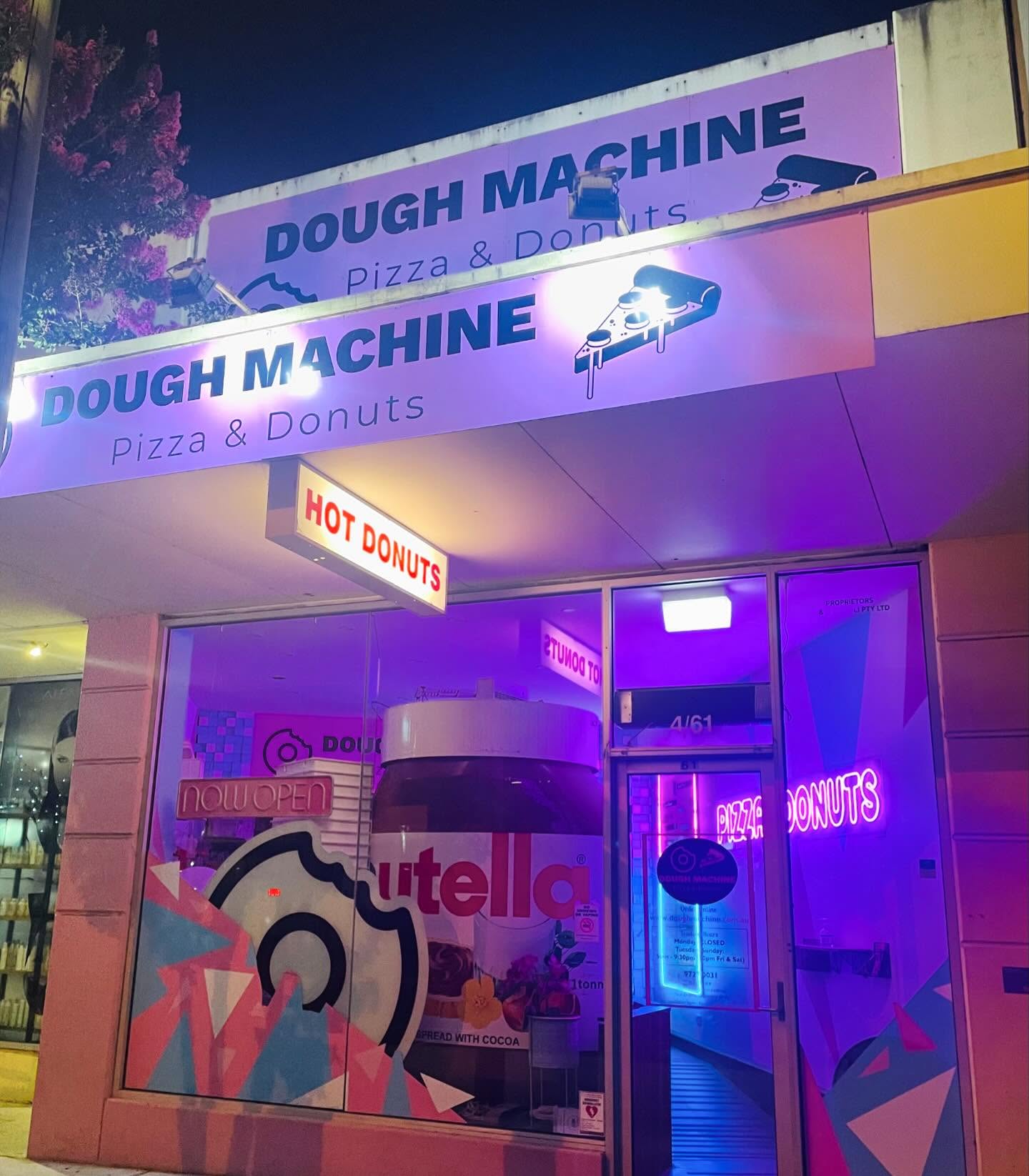 front of shop