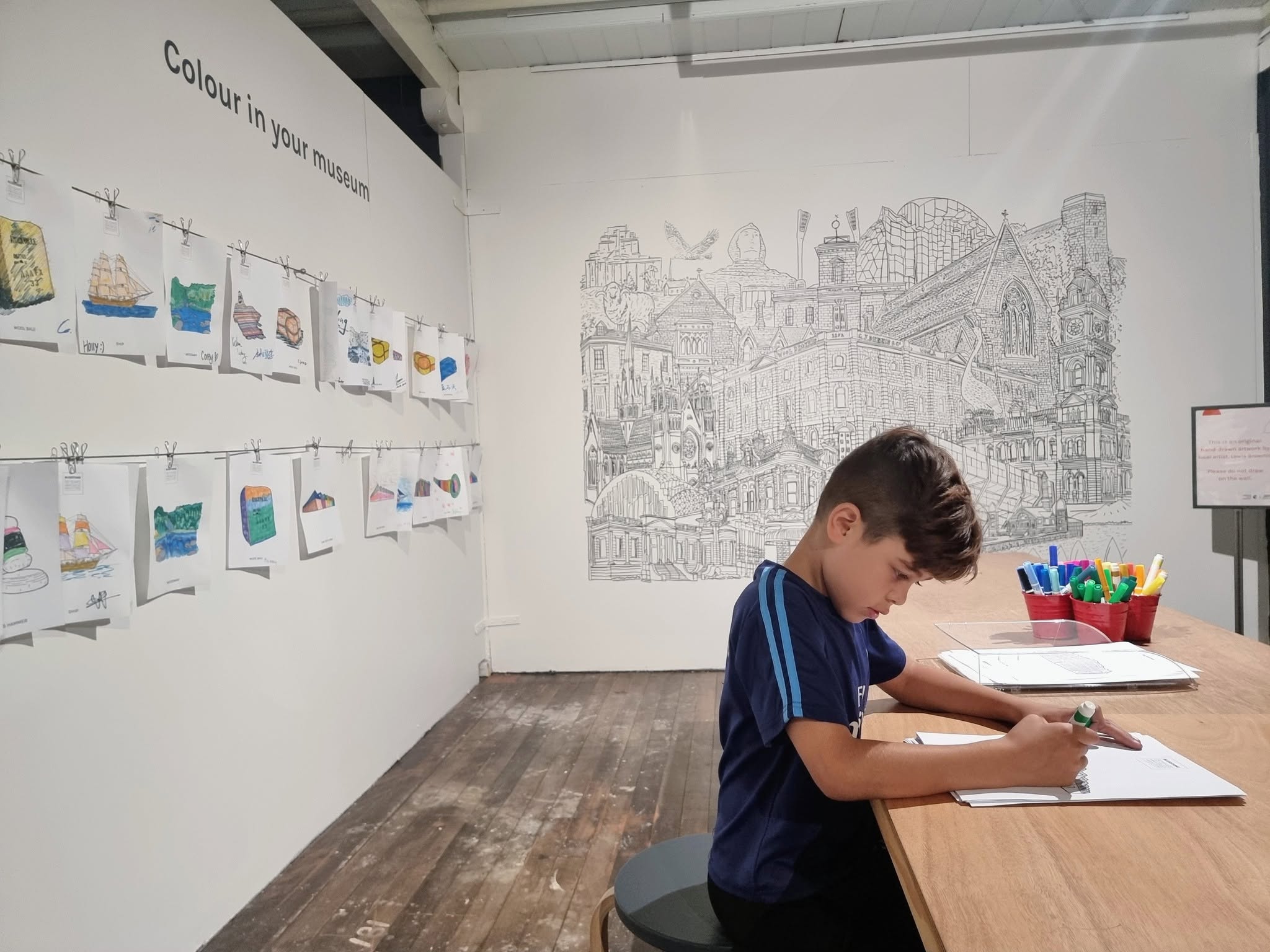 geelong woolshed museum kids drawing