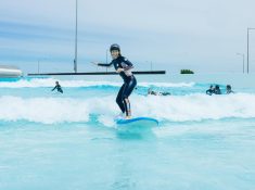 lady surfing