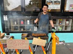 outdoor making skewers