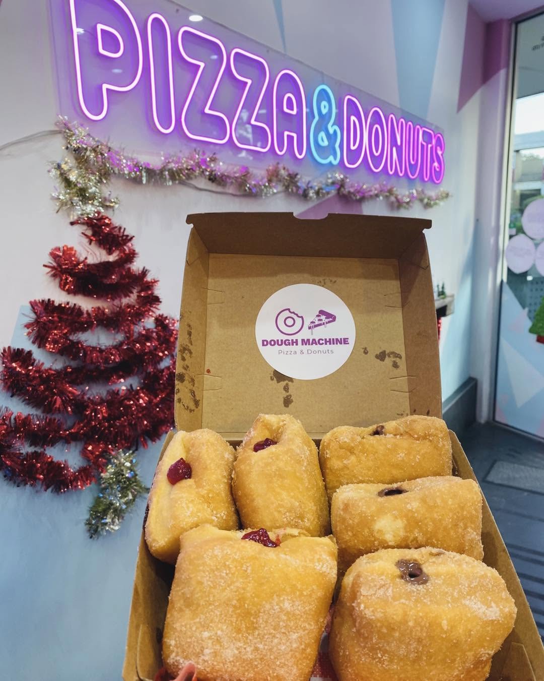 pizza and donuts