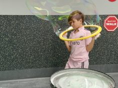 twisted science boy in a bubble